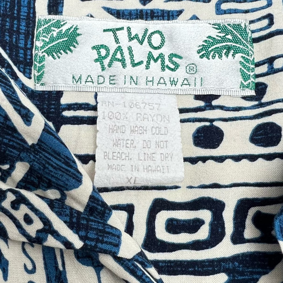 Men's Blue Patterned Shirt - Picture 3 of 6